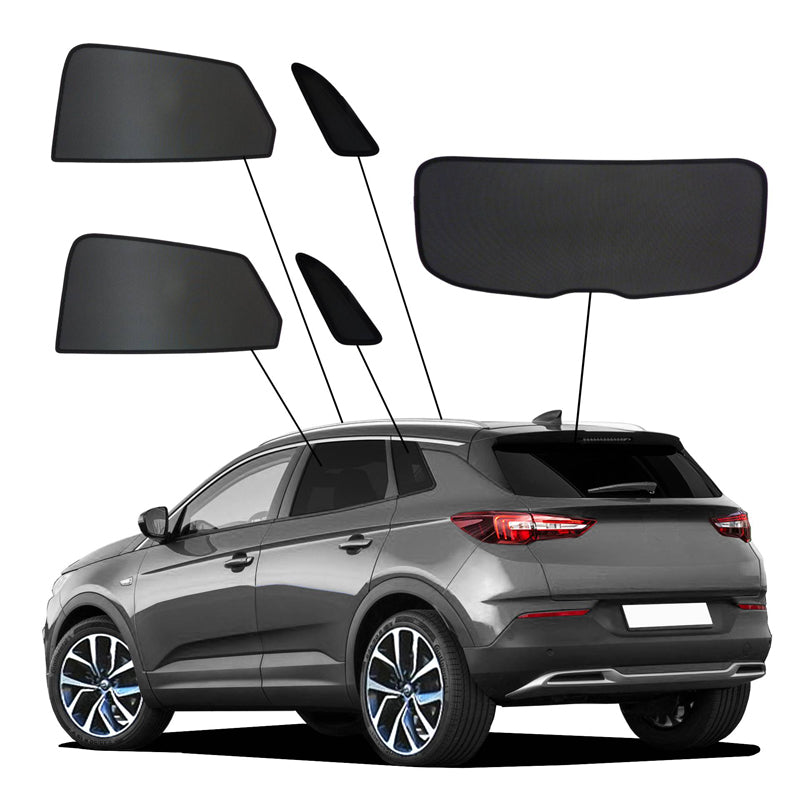 SunClip, aurinkoverho & yksityisyyden suoja, sopii Opel Grandland X (2017-2024)