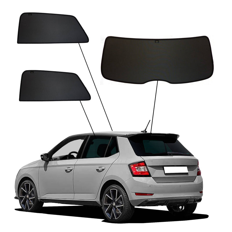 SunClip, Aurinkoverho & yksityisyyssuoja, sopii Skoda Fabia III (NJ3) HB 5-ovinen (2014-2021)