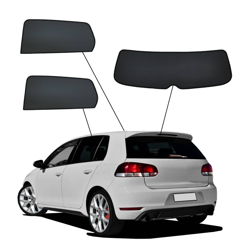 SunClip, solgardin & integritetsskydd, passar till Volkswagen Golf VI HB 5-dörrars (2008-2012)