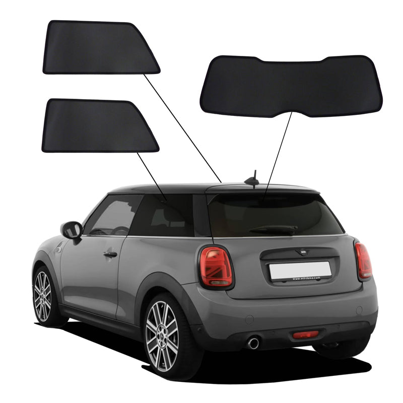 SunClip, aurinkoverho & aurinkosuoja, sopii Mini F56 One/Cooper/S 3-ovinen (2014-2024)