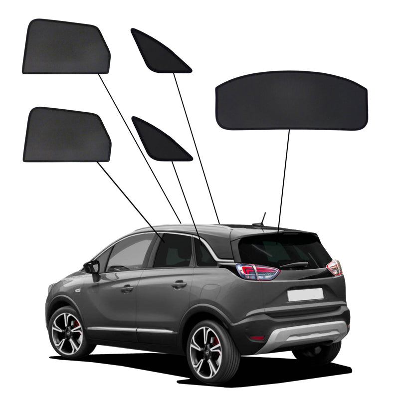 SunClip, Aurinkoverho & yksityisyyssuoja, sopii Opel Crossland X (2017-)