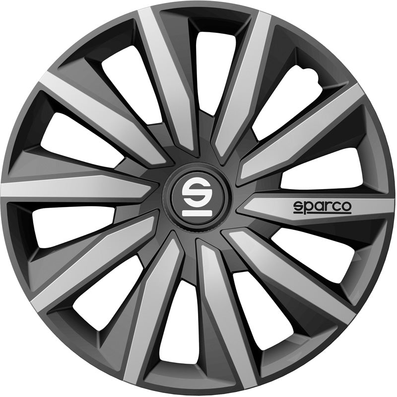 Sparco, Pölykapselit, 4 kpl, Milano - 14-tuumainen - harmaa/hopea