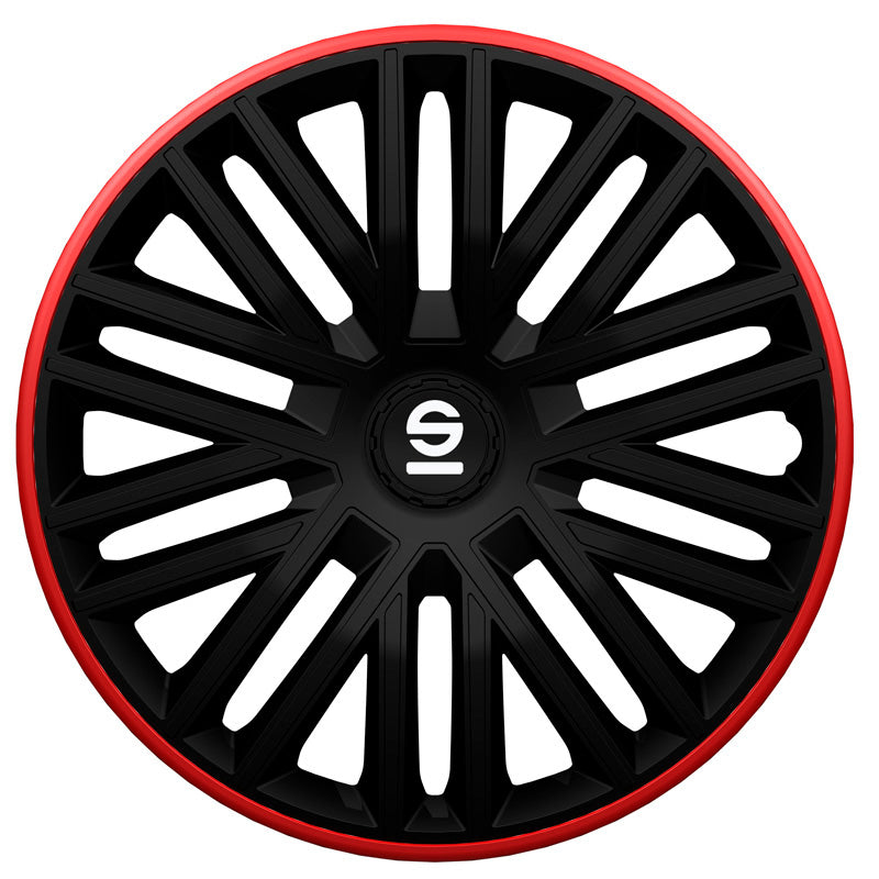 Sparco, pölykapselit, 4 kpl, Bergamo - 14-tuumainen - Black/Red