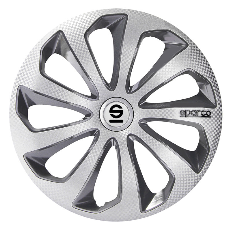 Sparco, pölykapselit, 4 kpl, Sicilia - 16-tuumainen - Silver/Grey/Carbon