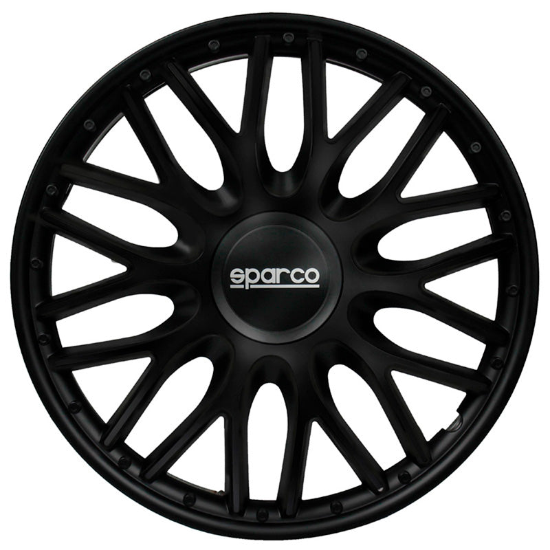 Sparco, kapselit, 4 kpl, Roma - 16-tuumainen - Black