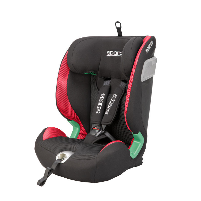 Sparco, lastenistuin SK5000I Isofix - Sort/Rød - i-Size 76-150cm