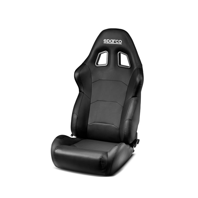 Sparco, urheiluistuin R500 Torino, musta keinonahka, kallistettava