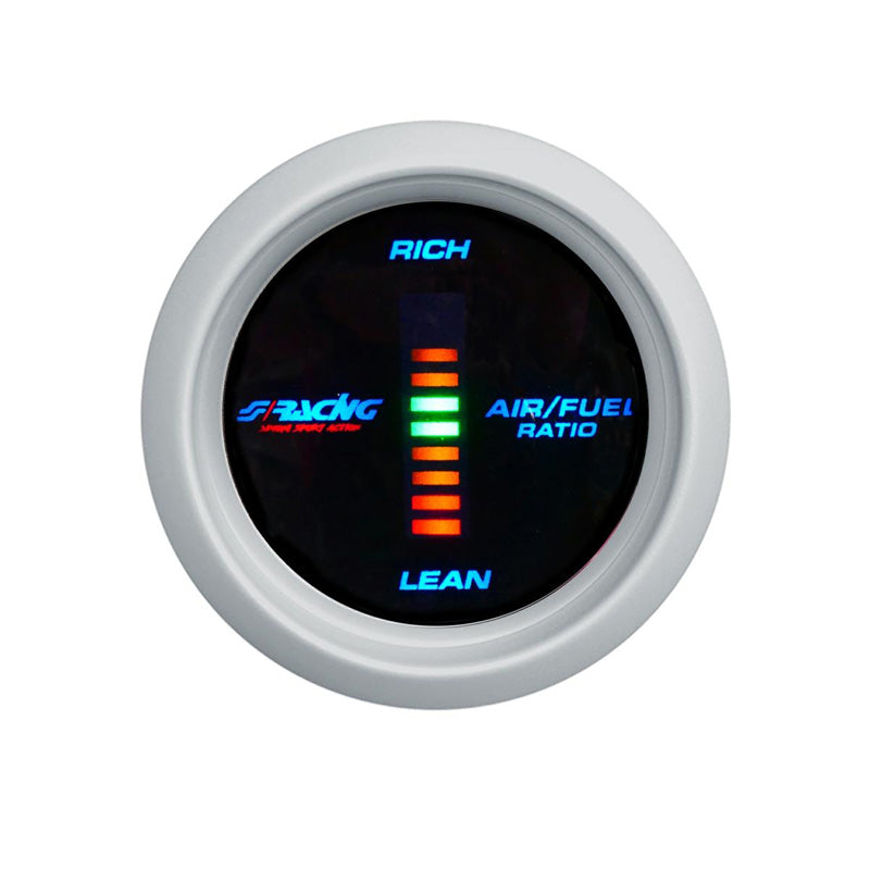 Simoni Racing, Digitaalinen ilma-polttoainesuhdemittari - 52mm - valkoinen