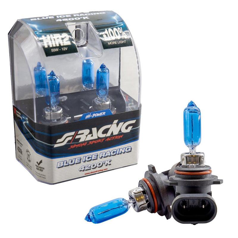 Simoni Racing, halogeenipolttimot 'Blue Ice Racing' HIR2 - 4200K - 12V/55W - 2 kpl:n sarja. ECE-R37 E-hyväksytty