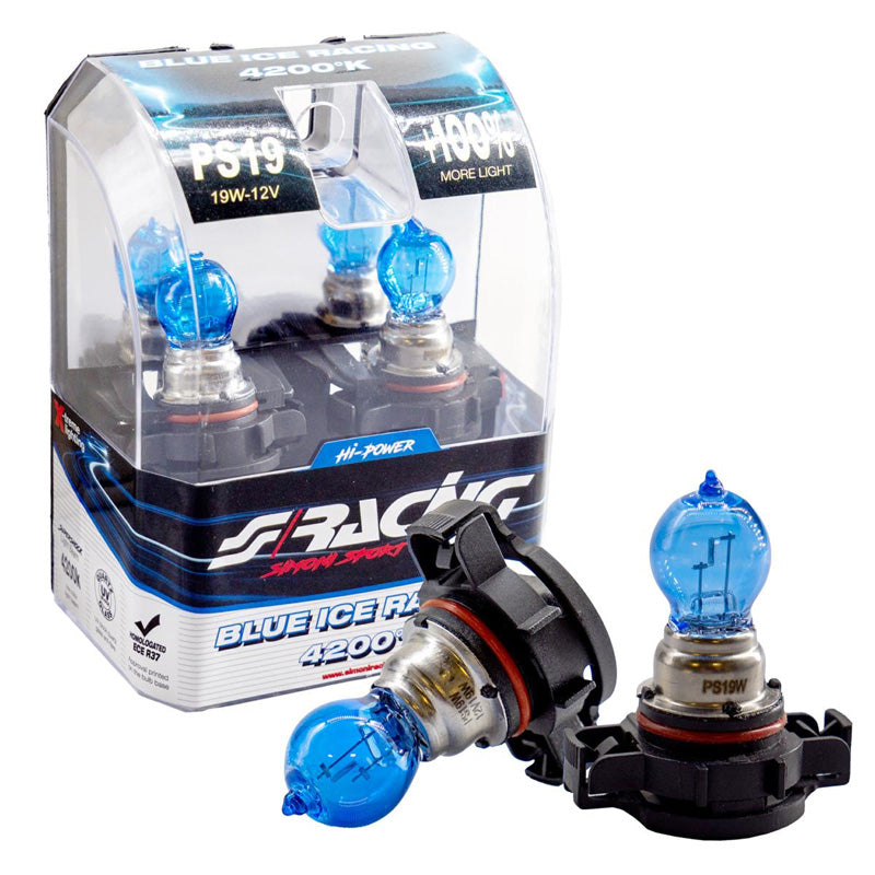 Simoni Racing, halogeenipolttimot 'Blue Ice Racing' H16 (PS19W) - 4200K - 12V/19W - 2 kpl:n sarja. ECE-R37 E-hyväksytty