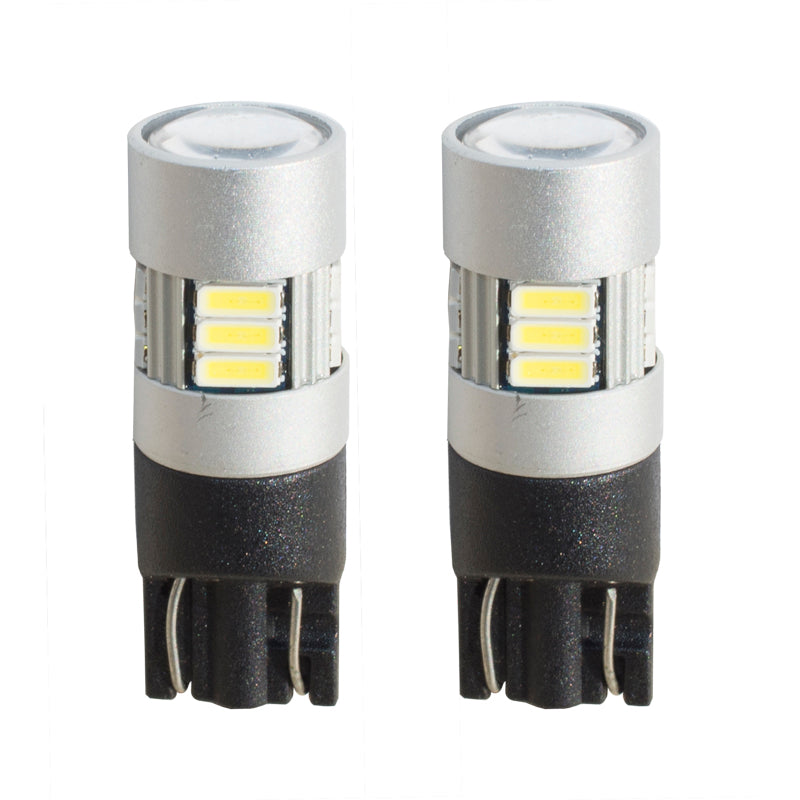 Simoni Racing, T10 15-LED-polttimot 'Canbus No-Polarity' - Korkea kirkkaus supervalkoinen - 2 kpl:n sarja