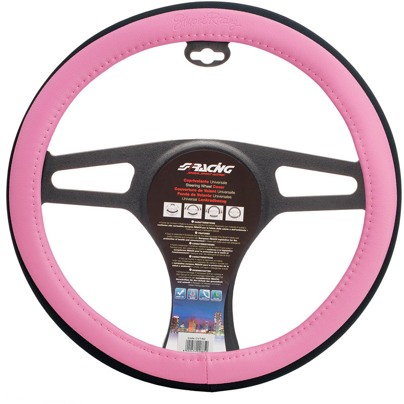 Simoni Racing, rattipäällinen, Candy Pink, Ecoleather - Pink/Sort, 37-39cm
