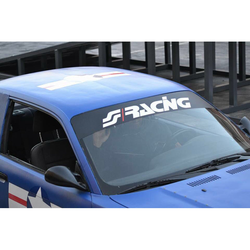Simoni Racing, Aurinkosuoja 'New Logo' - 150x24cm - Musta