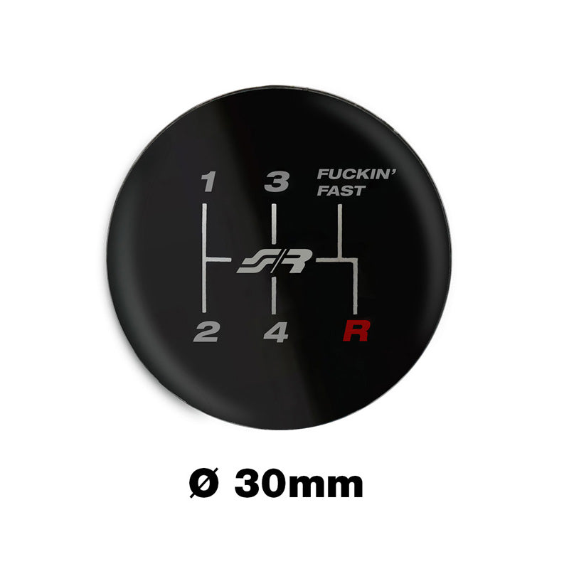 Simoni Racing, vaihdenupun tarra - 5-vaihteinen F-Fast - Ø30mm