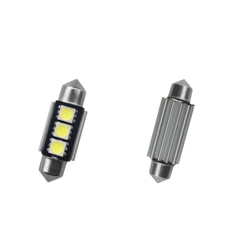 Simoni Racing, 3-LED pinolivalot 'Warning LED 9' - supervalkoinen - 39 mm - 2 kpl:n sarja