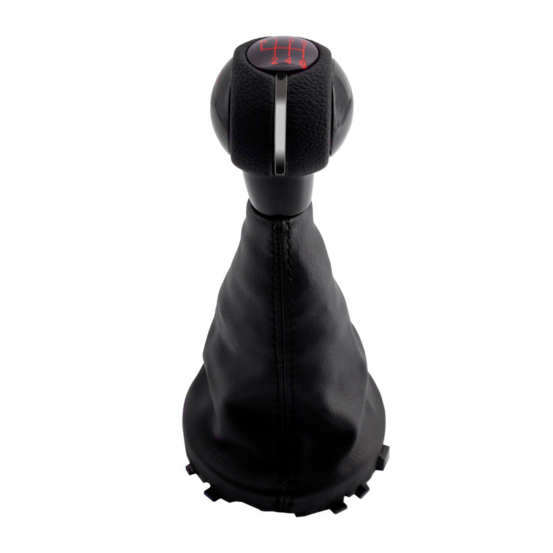 Simoni Racing, vaihdenuppi OEM Mini Cooperiin, Clubmaniin & Countrymaniin F54/55/56/60 - musta punaisella vaihdekaaviolla