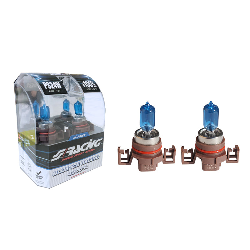 Simoni Racing, halogeenipolttimot 'Blue Ice Racing' PS24W (H16) - 4200K - 12V/35W - 2 kpl:n sarja. ECE-R37