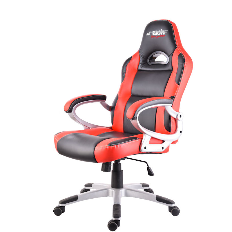 Simoni Racing, Säädettävä pelituoli - Musta/Punainen Ecoleather