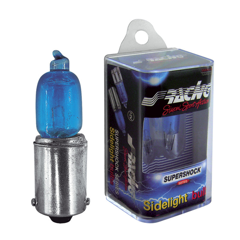 Simoni Racing, H6-halogeeni 'Super Shock' -polttimot - Superwhite - 2 kpl:n sarja