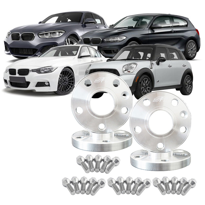 Simoni Racing, Spacer Kit, Aluminium, 2x12mm(FA) + 2x16mm(RA), sopii BMW (Hub 72,6mm)