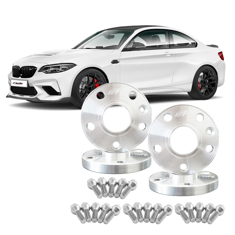 Simoni Racing, Spacer Kit, Aluminium, 2x12mm(FA) + 2x12mm(RA), sekä pyöränpultit, sopii BMW