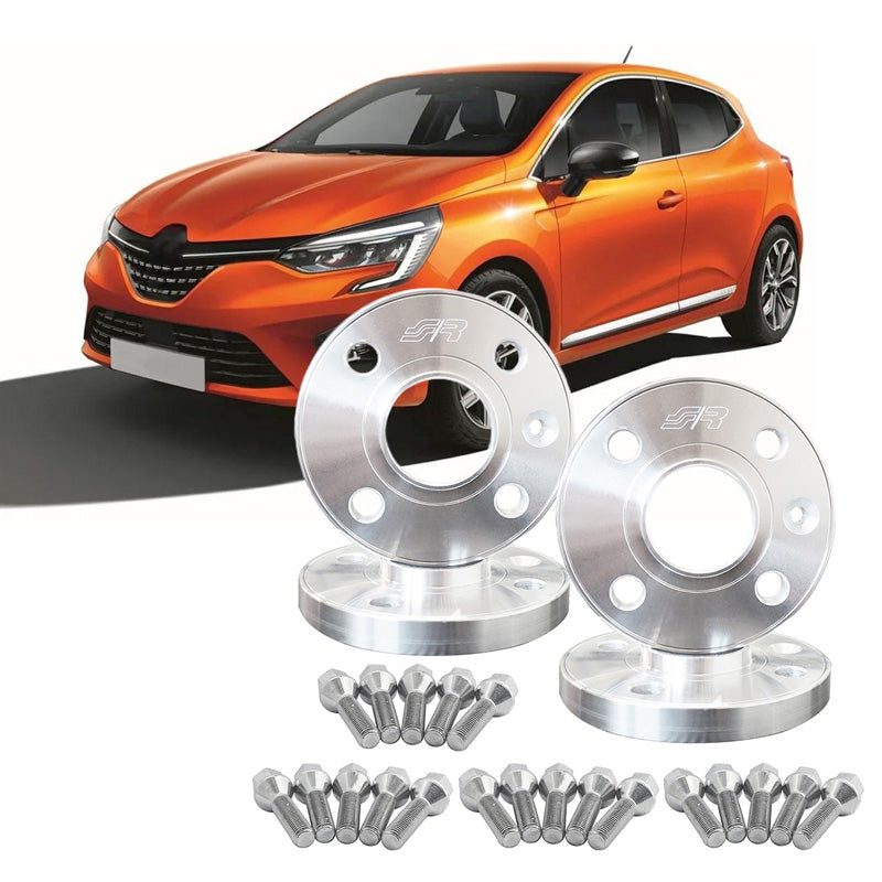 Simoni Racing, Spacer Kit, Aluminium, 2x16,5mm(FA) - 2x19mm(RA) (Nav 60,1mm), inkl. hjulbultar, passar till Renault diverse