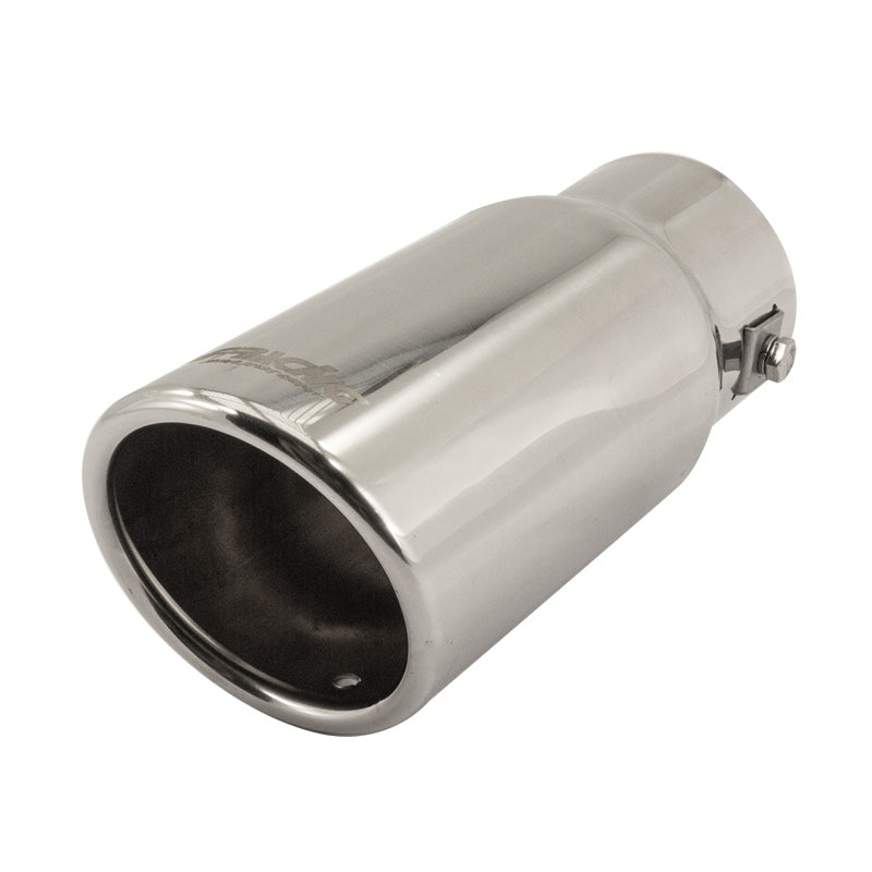 Simoni Racing, Ändrör, Rund/Sned Inox - Ø76xL180mm - Installation ->64mm