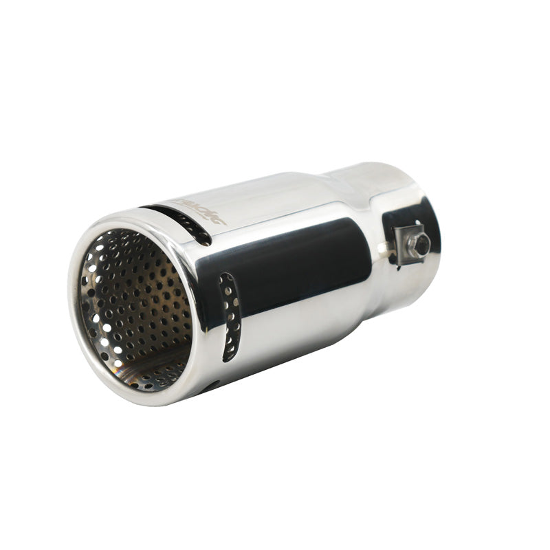 Simoni Racing, Pakoputken pää, Round Inox - Ø76xL130mm - Asennus 41-64mm