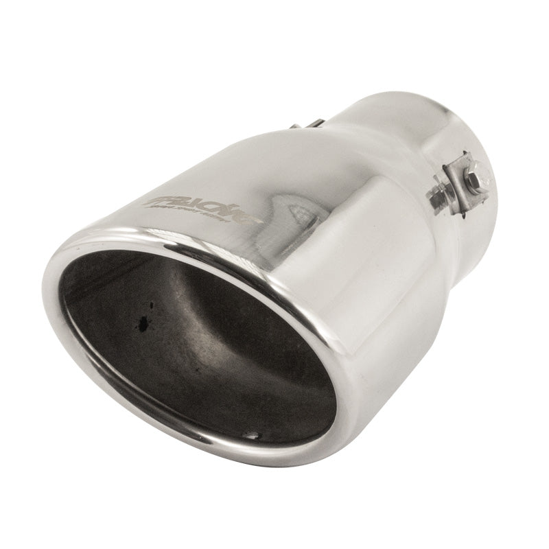 Simoni Racing, pakoputken pää, ovaali/viisto, ruostumaton teräs - 95x82xL147mm - asennus ->65mm
