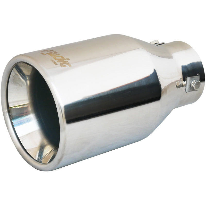 Simoni Racing, pakoputken pääte, pyöreä Inox - Ø115xL200mm - asennus 44-68mm
