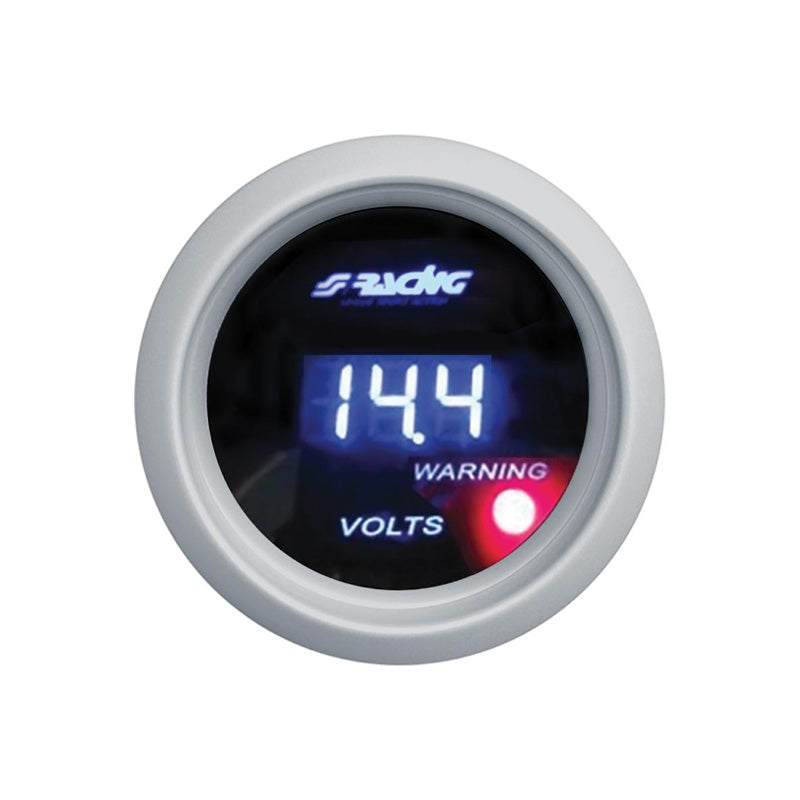 Simoni Racing, digitaalinen voltmetri - 52mm - valkoinen näyttö
