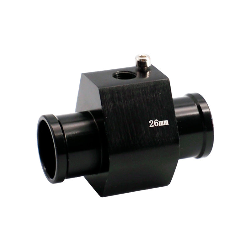 Simoni Racing, veden lämpötila-anturin kiinnike - musta anodisoitu alumiini - Ø26mm