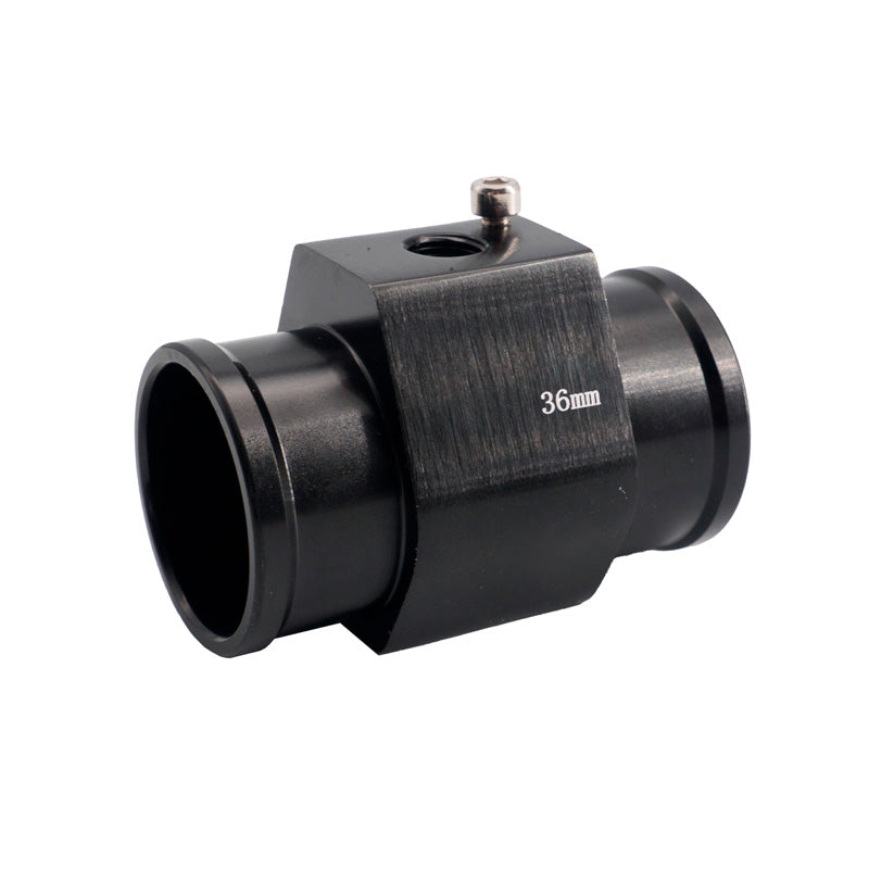 Simoni Racing, veden lämpötila-anturin kiinnike - musta anodisoitu alumiini - Ø36mm