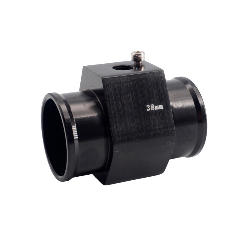 Simoni Racing, veden lämpötila-anturin kiinnike - musta anodisoitu alumiini - Ø38mm