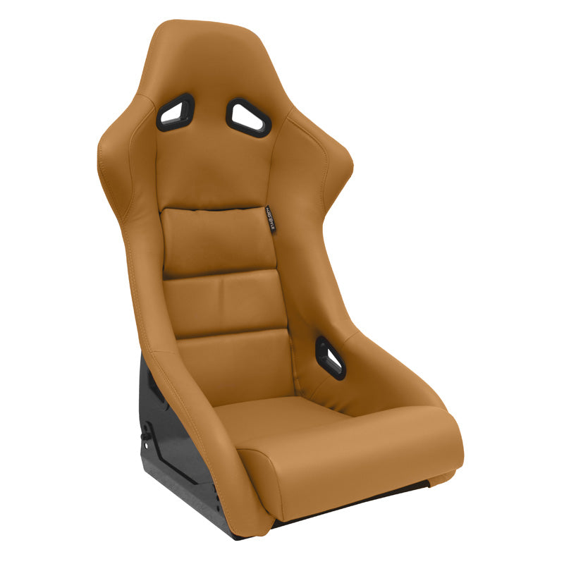 AutoStyle, urheiluistuin 'BS1' - beige - kiinteä lasikuituselkänoja - sis. kiskot