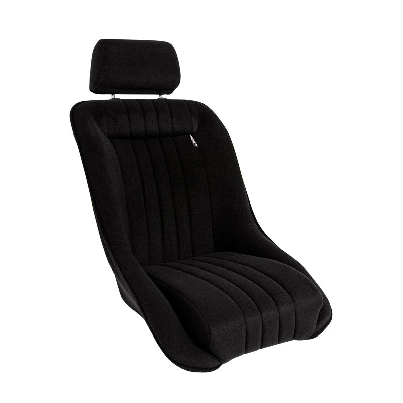 AutoStyle, urheiluistuin 'Classic' - musta - kiinteä selkänoja + pääntuki - sis. kiskot