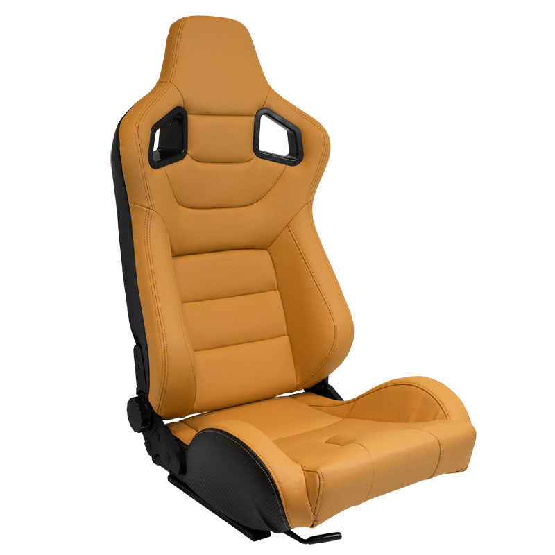AutoStyle, urheiluistuin 'RK' - beige - kaksisuuntaisesti säädettävä selkänoja - sis. liukukiskot