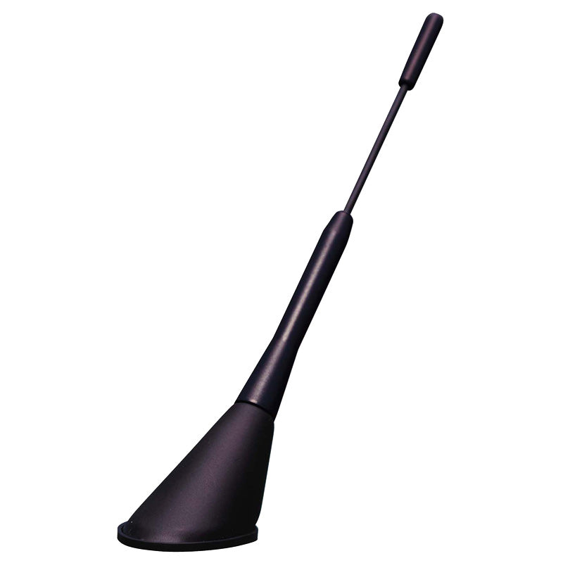 AutoStyle, lyhyt alumiiniantenni - 16V - musta - 165mm