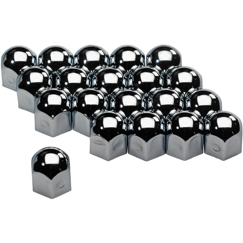 AutoStyle, kromimetalliset pyöränmutterinsuojukset - 17mm - 20 kpl:n sarja