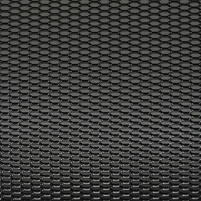 AutoStyle, RaceMesh Aluminium - Svart - 125x25cm - Honungskedjedesign
