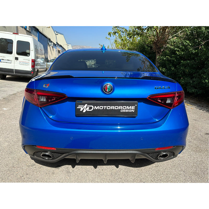 Motordrome, takaluukun spoileri, sopii Alfa Romeo Giulia 2015- (PU)