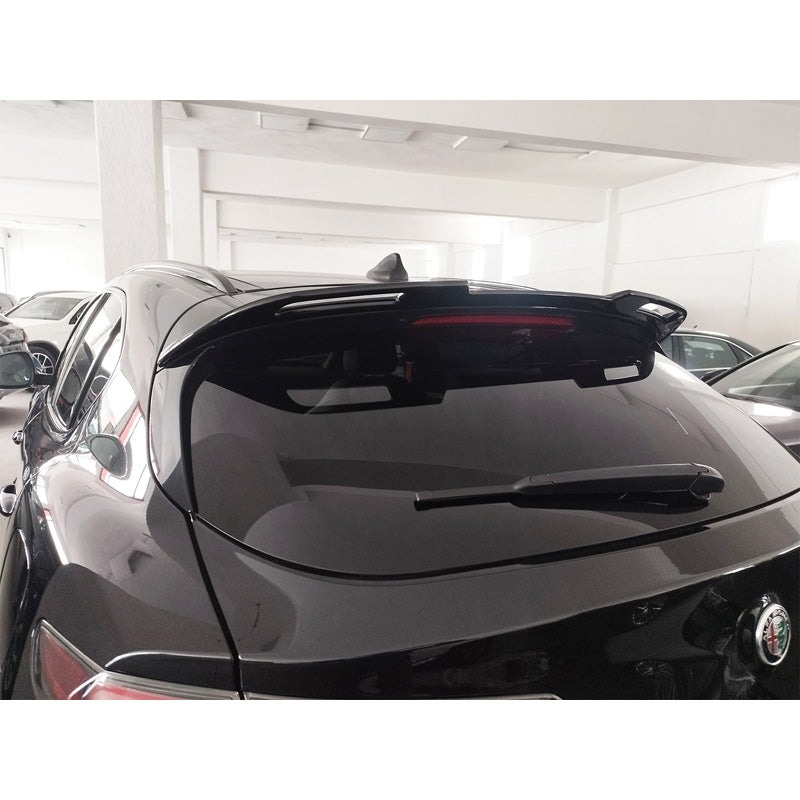 Motordrome, Takspoiler, O-lackerad PU, Passar till Alfa Romeo Stelvio 2017-, Sportig design