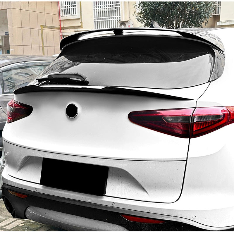 AutoStyle, Bakspoiler, ABS blank svart, passar till Alfa Romeo Stelvio (949) (2016-)