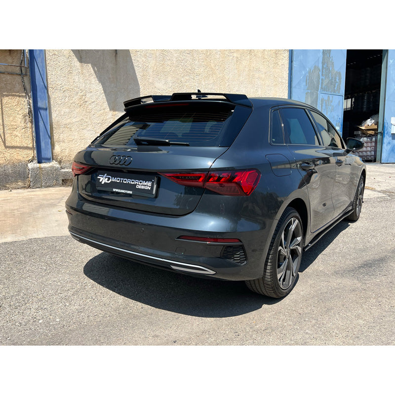 Motordrome, katto siipi, sopii Audi A3 (8Y) Sportback 2020- (PU)