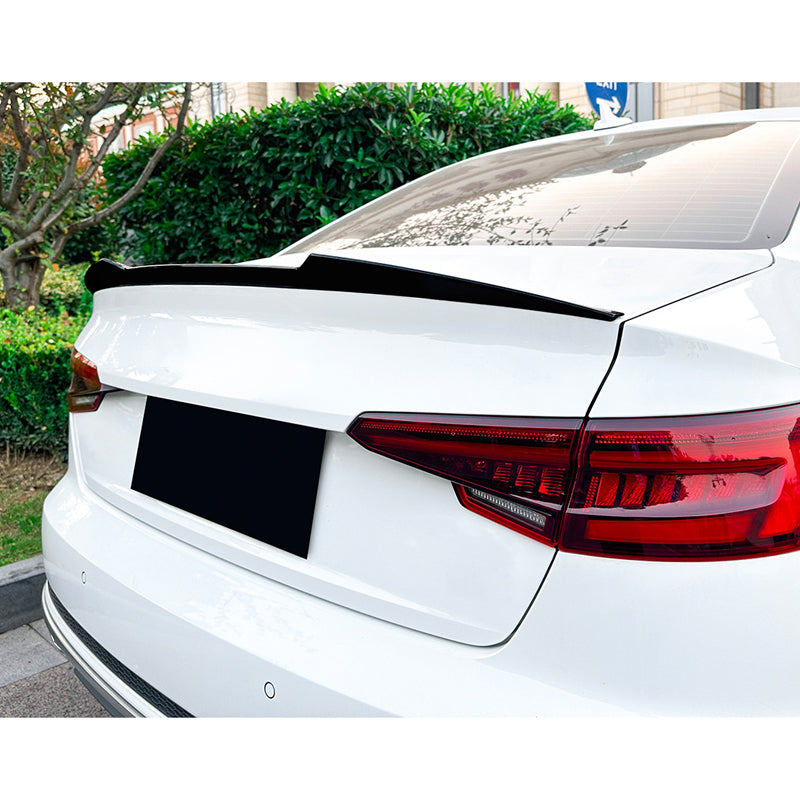 AutoStyle, takaspoileri, kiiltävän musta, sopii Audi A4 (B9) Sedan 2015-2024