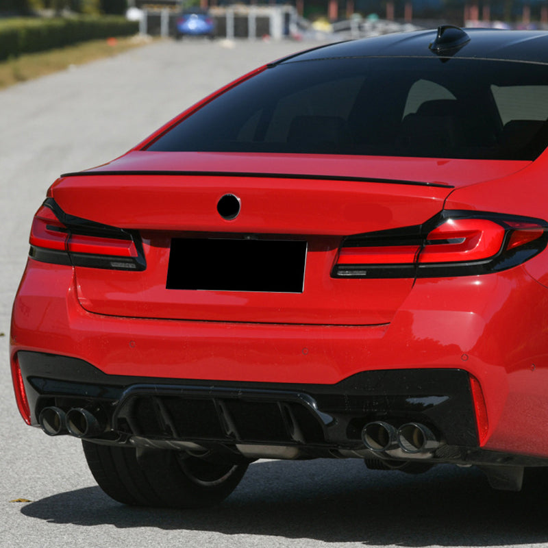 AutoStyle, takaspoileri, kiiltävä musta, sopii BMW 5-Serie G30 Sedan (2016-2023)