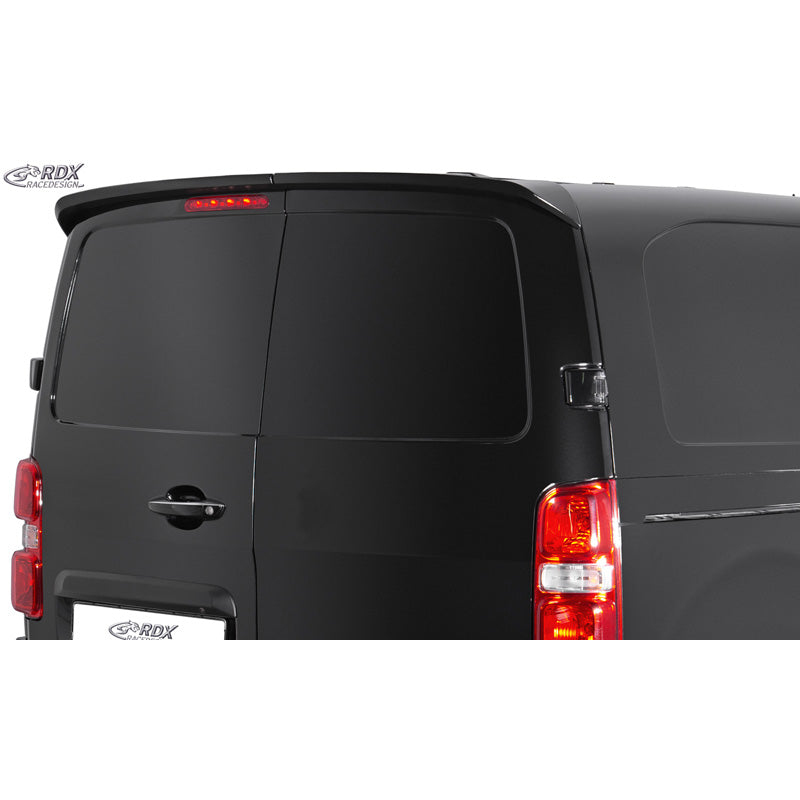 RDX Racedesign, Kattospoileri, Sopii Citroën Jumpy/Spacetourer, Peugeot Expert/Traveller, Toyota Proace/Proace Verso, Opel Vivaro/Zafira Life, Fiat Scudo/Ulysse 2016-2024, Käsittelemätön PU