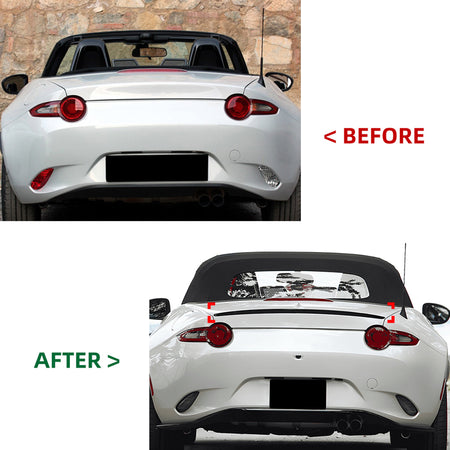 AutoStyle, Bagspoiler, ABS Blank Sort, passer til Mazda MX-5 (ND) (2015-)