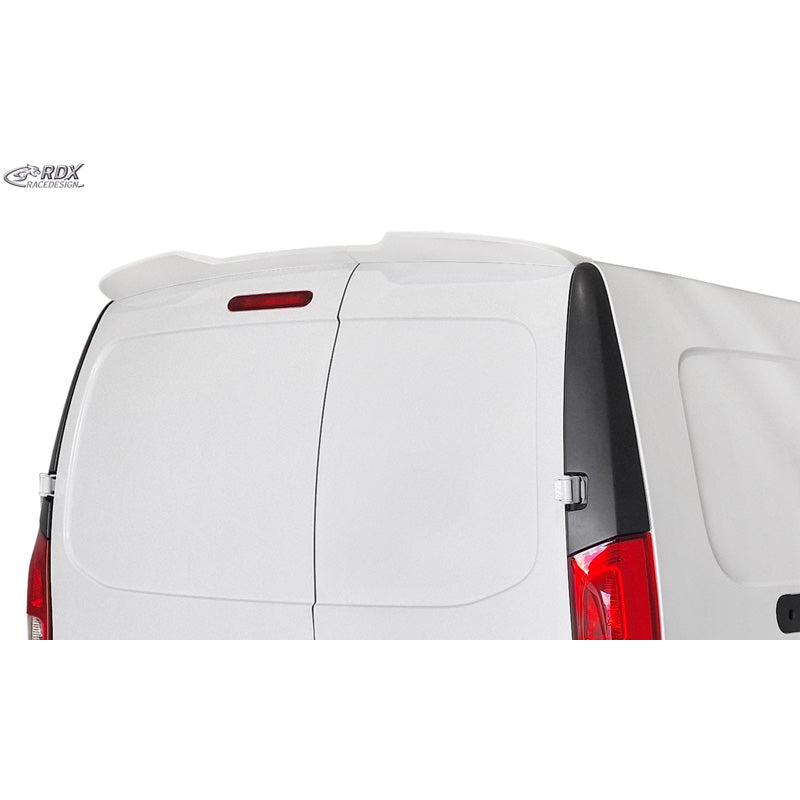 RDX, kattospoileri, PU-Rim, sopii Mercedes Citaniin (2012-2021), Renault Kangooon (2013-2021) & Nissan NV250:een (2019-2021) kahdella takaovella