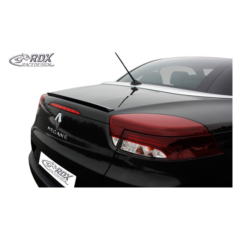 RDX Racedesign, takaluukun spoilerilippa, sopii Renault Megane III CC/Cabrio (ABS)
